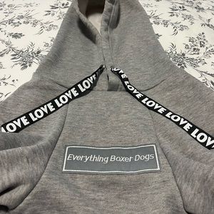 Everything Boxer dog hoodie
